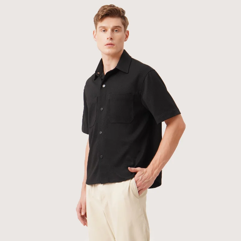 Relaxed Fit Shirt With Square Patch Pocket