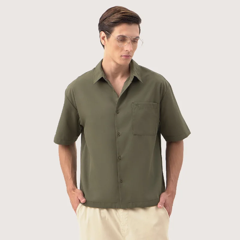 Twill Woven Shirt In Boxy Fit